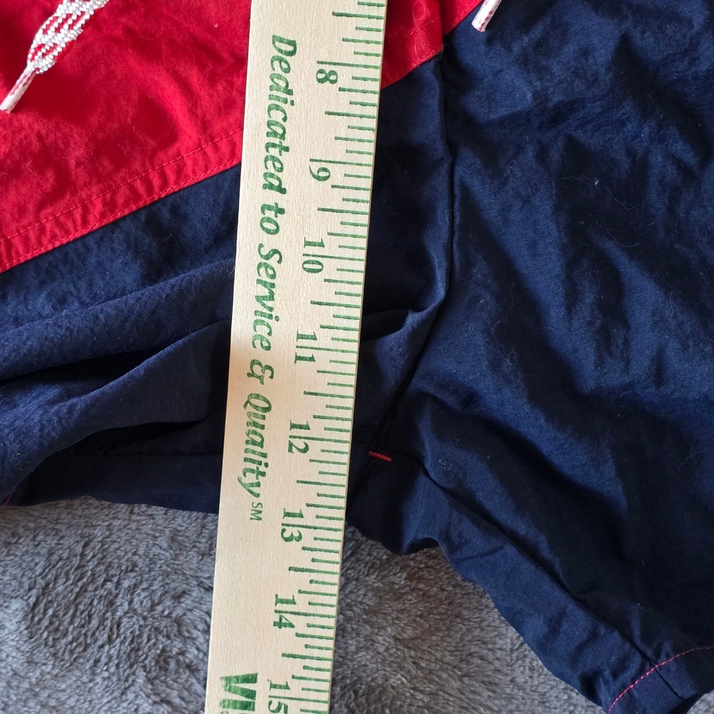 Nautica N95 Sailsport 219 Colorblock Swim Trunks Men's L Red Navy Mesh Lined VTG - Picture 15 of 16